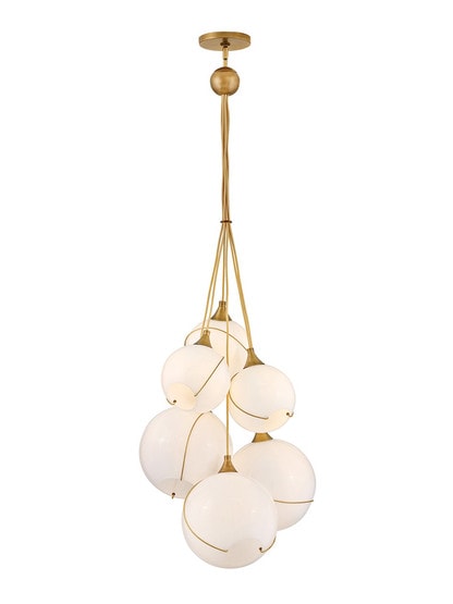 Skye 6 Light Medium Multi Tier Chandelier